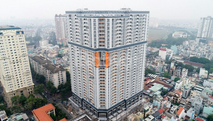 Căn hộ Nguyễn Kim Khu B cao 30 tầng trung tâm Q.10 mới bàn giao nhà