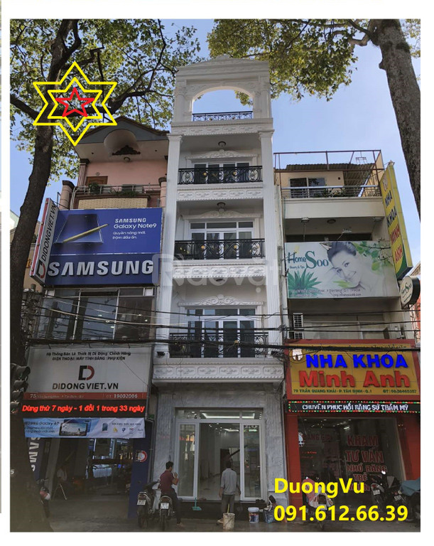 Cần bán gấp nhà mặt phố 77 Trần Quang Khải, Quận 1, Tp.HCM